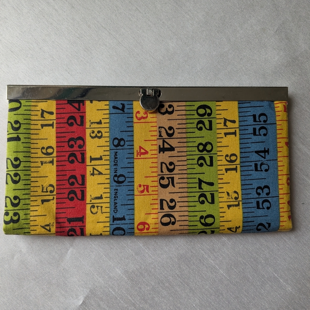 Colorful Patchwork Clutch/Wallet. Multi color.
